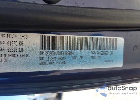 2014 Dodge Challenger Sxt from USA, damaged, VIN 2C3CDYAG1EH188644